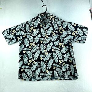 Canyon Creek Mens Hawaiian  Shirt Floral Size XL Short Sleeve Collared